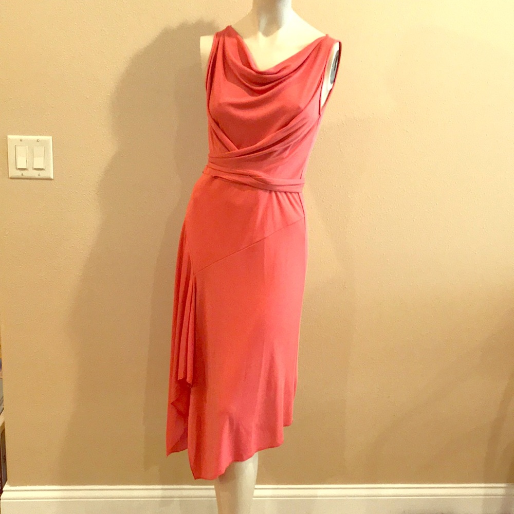BCBGmaxazria coral dress sz M